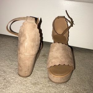 Charlotte Russe Shoes - Charlotte Russe taupe wedges Charlotte Russe Shoes - Charlotte Russe taupe wedges